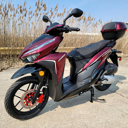 200cc 4 Stroke EFI Gas Moped Scooter W/ LED Lights - CLASH 200 RED Without Pedals 182