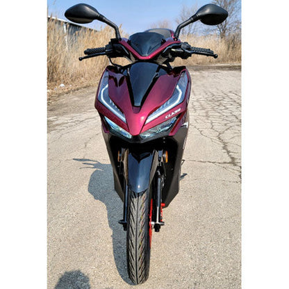200cc 4 Stroke EFI Gas Moped Scooter W/ LED Lights - CLASH 200 RED Without Pedals 182