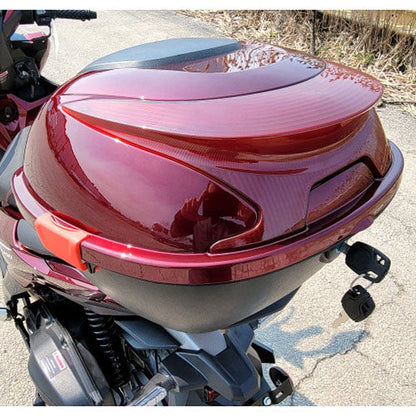 200cc 4 Stroke EFI Gas Moped Scooter W/ LED Lights - CLASH 200 RED Without Pedals 182