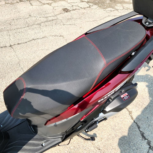 200cc 4 Stroke EFI Gas Moped Scooter W/ LED Lights - CLASH 200 RED Without Pedals 182