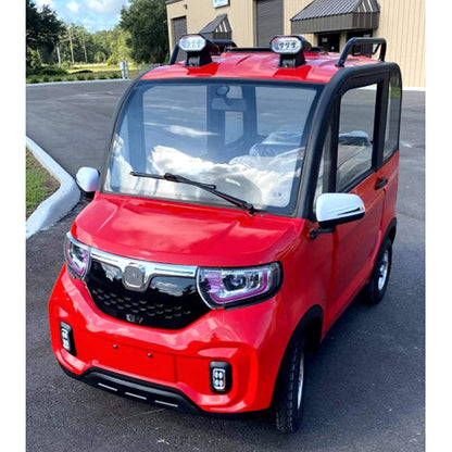 Coco Coupe Rainbow Edition 60v Electric 4 Seater Golf Cart LSV Car - Pride Ride