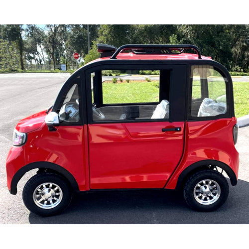 Coco Coupe Rainbow Edition 60v Electric 4 Seater Golf Cart LSV Car - Pride Ride