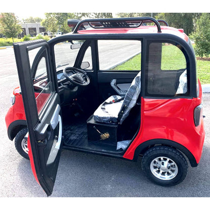 Coco Coupe Rainbow Edition 60v Electric 4 Seater Golf Cart LSV Car - Pride Ride