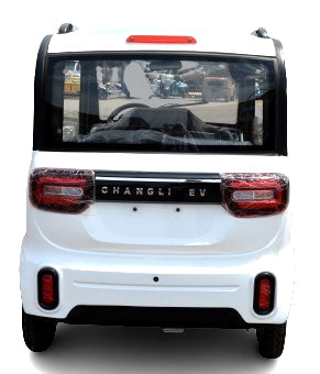 LE Coco Coupe Red Electric Golf Car Small LSV Low Speed Vehicle Golf Cart 4 Seater 60v Scooter Car - White