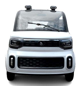 LE Coco Coupe Red Electric Golf Car Small LSV Low Speed Vehicle Golf Cart 4 Seater 60v Scooter Car - White