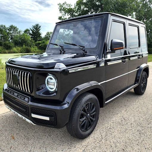 GSI - Coco Boxer Electric Golf Cart LSV 4 Passenger Low Speed Vehicle With AC & Heat