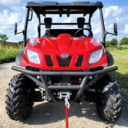 650cc 4x4 UTV 4 Seater Golf Cart Contender Edition Utility Vehicle EFI W/Upgraded Rims & Rear Seat - Comrade 650