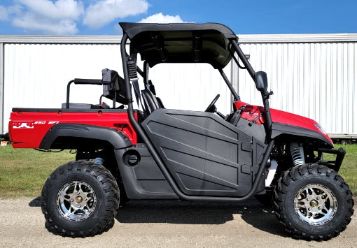 650cc 4x4 UTV 4 Seater Golf Cart Contender Edition Utility Vehicle EFI W/Upgraded Rims & Rear Seat - Comrade 650