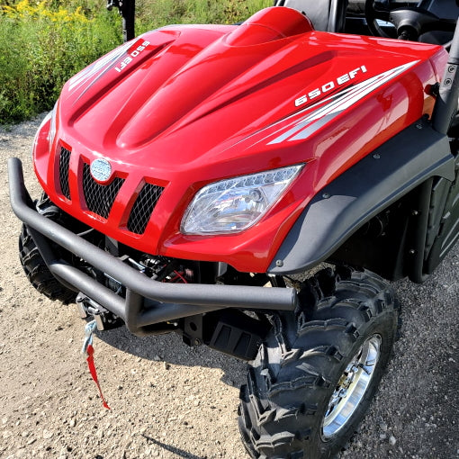 650cc 4x4 UTV 4 Seater Golf Cart Contender Edition Utility Vehicle EFI W/Upgraded Rims & Rear Seat - Comrade 650
