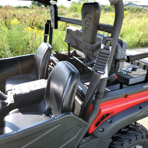 650cc 4x4 UTV 4 Seater Golf Cart Contender Edition Utility Vehicle EFI W/Upgraded Rims & Rear Seat - Comrade 650