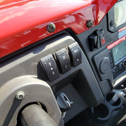 650cc 4x4 UTV 4 Seater Golf Cart Contender Edition Utility Vehicle EFI W/Upgraded Rims & Rear Seat - Comrade 650