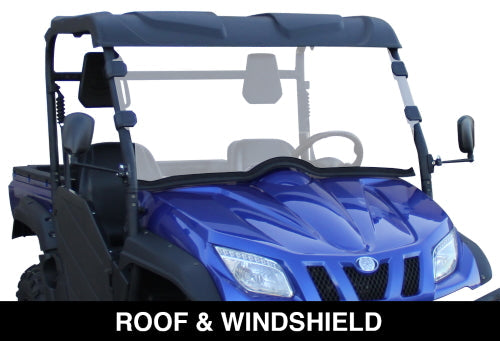 650cc Mammoth Comrade 4x4 UTV With Tuff Lift 84" Sidekick Snow Plow Hydraulic Up/Down L/R