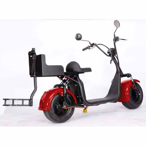 GSI - 2000W Electric Fat Tire Trike 60V 3 Wheel Scooter Moped Bike w/ Golf Rack Like CityCoco Bike - CT-3G