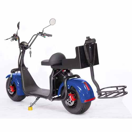GSI - 2000W Electric Fat Tire Trike 60V 3 Wheel Scooter Moped Bike w/ Golf Rack Like CityCoco Bike - CT-3G