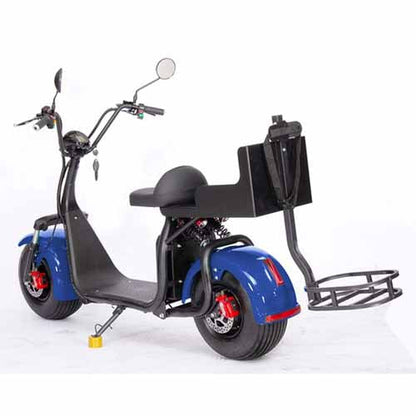 GSI - 2000W Electric Fat Tire Trike 60V 3 Wheel Scooter Moped Bike w/ Golf Rack Like CityCoco Bike - CT-3G