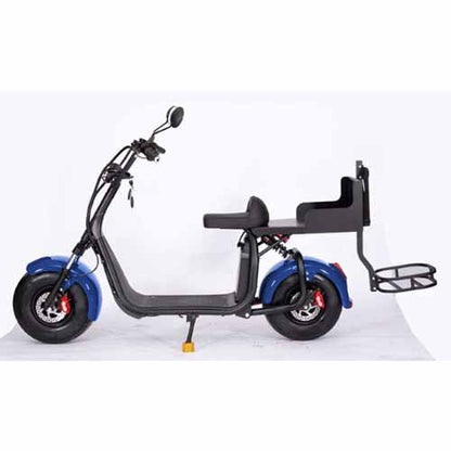GSI - 2000W Electric Fat Tire Trike 60V 3 Wheel Scooter Moped Bike w/ Golf Rack Like CityCoco Bike - CT-3G