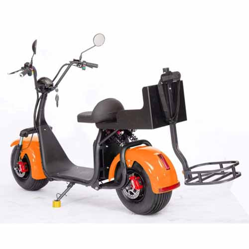 GSI - 2000W Electric Fat Tire Trike 60V 3 Wheel Scooter Moped Bike w/ Golf Rack Like CityCoco Bike - CT-3G
