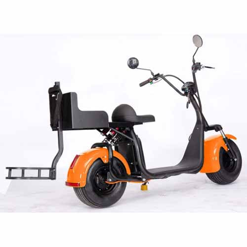 GSI - 2000W Electric Fat Tire Trike 60V 3 Wheel Scooter Moped Bike w/ Golf Rack Like CityCoco Bike - CT-3G