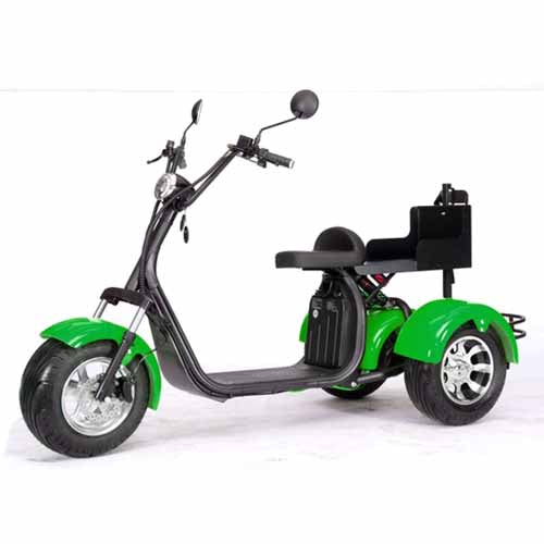 GSI - 2000W Electric Fat Tire Trike 60V 3 Wheel Scooter Moped Bike w/ Golf Rack Like CityCoco Bike - CT-3G