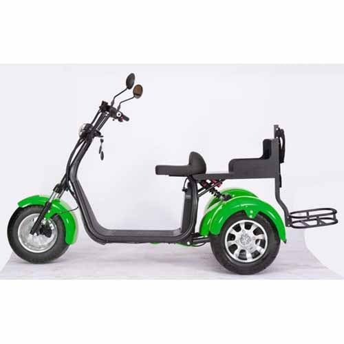 GSI - 2000W Electric Fat Tire Trike 60V 3 Wheel Scooter Moped Bike w/ Golf Rack Like CityCoco Bike - CT-3G