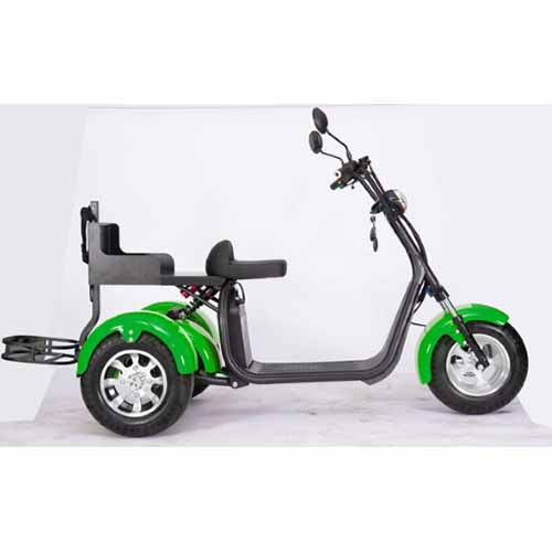 GSI - 2000W Electric Fat Tire Trike 60V 3 Wheel Scooter Moped Bike w/ Golf Rack Like CityCoco Bike - CT-3G
