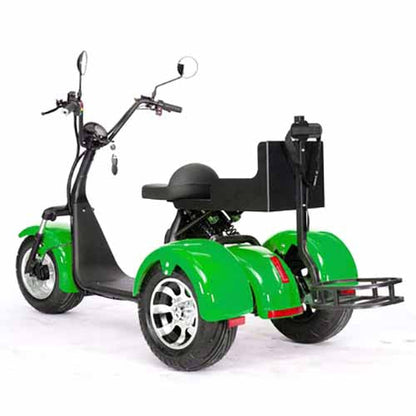 GSI - 2000W Electric Fat Tire Trike 60V 3 Wheel Scooter Moped Bike w/ Golf Rack Like CityCoco Bike - CT-3G