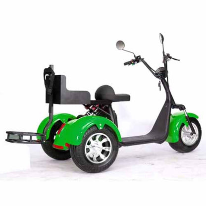 GSI - 2000W Electric Fat Tire Trike 60V 3 Wheel Scooter Moped Bike w/ Golf Rack Like CityCoco Bike - CT-3G