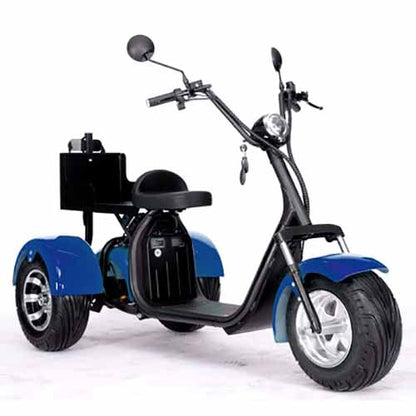 GSI - 2000W Electric Fat Tire Trike 60V 3 Wheel Scooter Moped Bike w/ Golf Rack Like CityCoco Bike - CT-3G