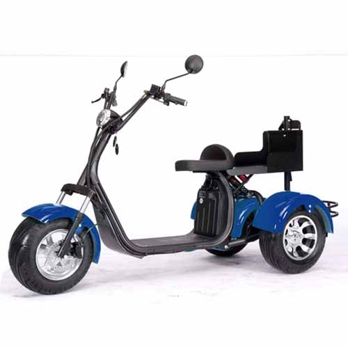 GSI - 2000W Electric Fat Tire Trike 60V 3 Wheel Scooter Moped Bike w/ Golf Rack Like CityCoco Bike - CT-3G
