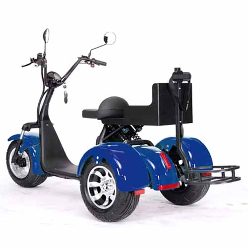 GSI - 2000W Electric Fat Tire Trike 60V 3 Wheel Scooter Moped Bike w/ Golf Rack Like CityCoco Bike - CT-3G