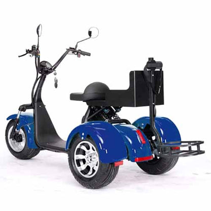 GSI - 2000W Electric Fat Tire Trike 60V 3 Wheel Scooter Moped Bike w/ Golf Rack Like CityCoco Bike - CT-3G