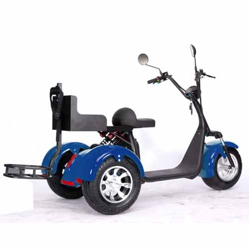 GSI - 2000W Electric Fat Tire Trike 60V 3 Wheel Scooter Moped Bike w/ Golf Rack Like CityCoco Bike - CT-3G