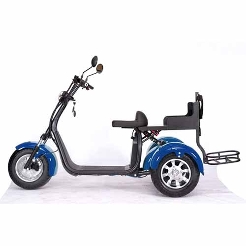 GSI - 2000W Electric Fat Tire Trike 60V 3 Wheel Scooter Moped Bike w/ Golf Rack Like CityCoco Bike - CT-3G