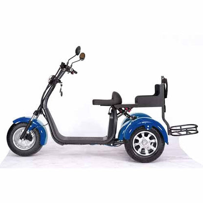 GSI - 2000W Electric Fat Tire Trike 60V 3 Wheel Scooter Moped Bike w/ Golf Rack Like CityCoco Bike - CT-3G