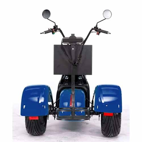 GSI - 2000W Electric Fat Tire Trike 60V 3 Wheel Scooter Moped Bike w/ Golf Rack Like CityCoco Bike - CT-3G