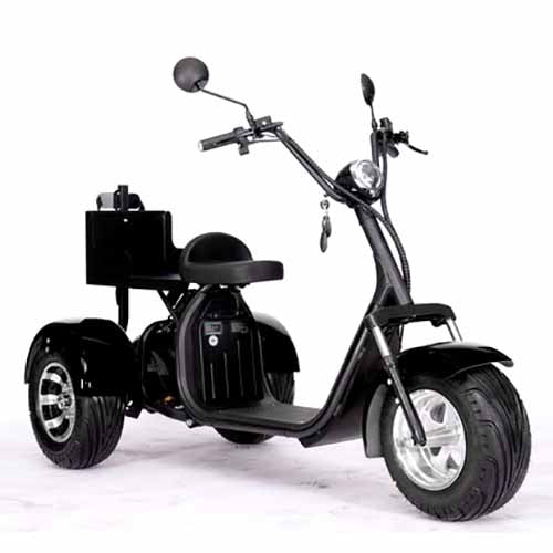 GSI - 2000W Electric Fat Tire Trike 60V 3 Wheel Scooter Moped Bike w/ Golf Rack Like CityCoco Bike - CT-3G