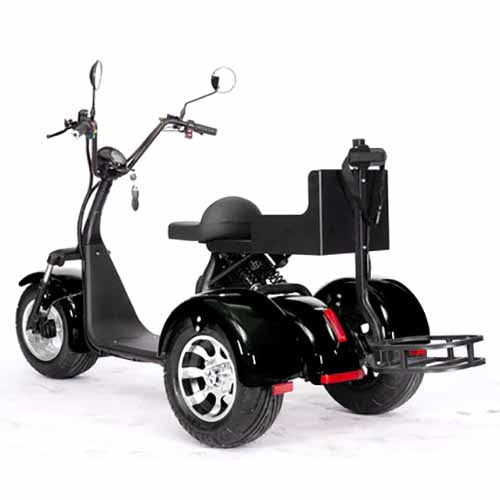 GSI - 2000W Electric Fat Tire Trike 60V 3 Wheel Scooter Moped Bike w/ Golf Rack Like CityCoco Bike - CT-3G