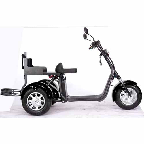 GSI - 2000W Electric Fat Tire Trike 60V 3 Wheel Scooter Moped Bike w/ Golf Rack Like CityCoco Bike - CT-3G