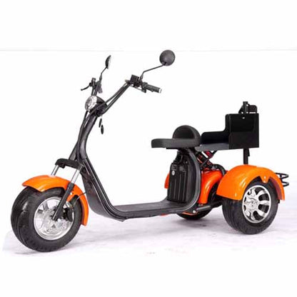 GSI - 2000W Electric Fat Tire Trike 60V 3 Wheel Scooter Moped Bike w/ Golf Rack Like CityCoco Bike - CT-3G