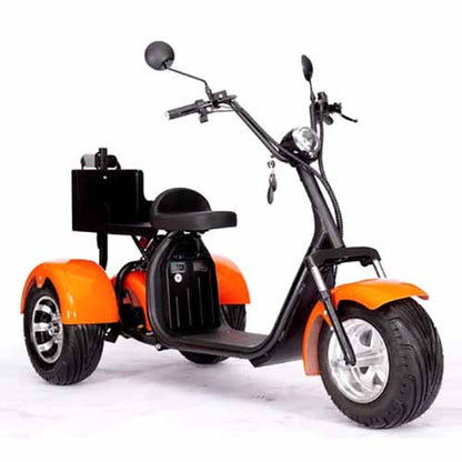 GSI - 2000W Electric Fat Tire Trike 60V 3 Wheel Scooter Moped Bike w/ Golf Rack Like CityCoco Bike - CT-3G