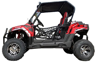TrailMaster Challenger 200EX EFI UTV Deluxe, Windshield, Push Bar, Chrome Rims, Light bar included