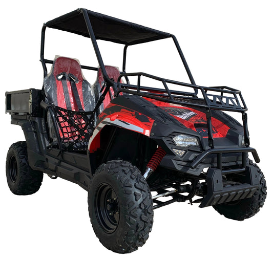 TrailMaster Challenger 200U Back Woods UTV - 168.9cc 11.1HP Engine, Automatic, Front Cargo Rack, Rear Dump Bed, Suitable for Ages 16 & Older