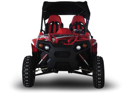 Trailmaster Challenger 300E EFI UTV / side-by-side, 52 Inch Wide, High Back Seats, CVT trans, Intergrated Hitch, Cargo Area, Bimini Top