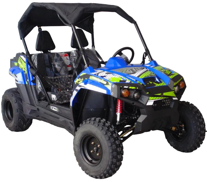 Trailmaster Challenger 300E EFI UTV / side-by-side, 52 Inch Wide, High Back Seats, CVT trans, Intergrated Hitch, Cargo Area, Bimini Top