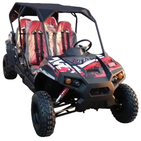 TrailMaster Challenger 4-200 4 seater UTV side-by-side Deluxe Extended Model for Adults & Teens