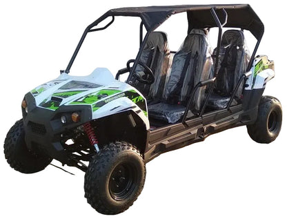 TrailMaster Challenger 4-200 4 seater UTV side-by-side Deluxe Extended Model for Adults & Teens