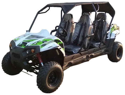 TrailMaster Challenger 4-200 4 seater UTV side-by-side Deluxe Extended Model for Adults & Teens