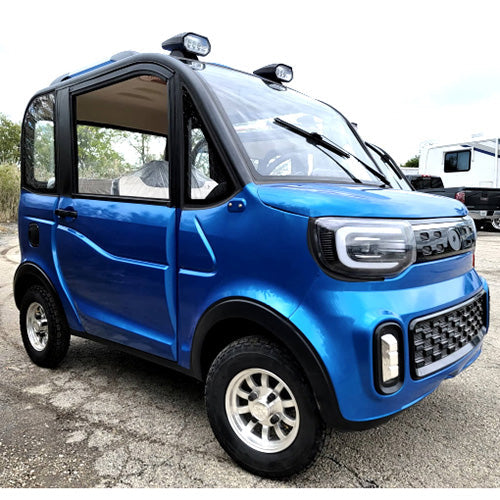Coco Coupe 60v Electric 4 Seater Golf Cart LSV Car Sapphire Blue