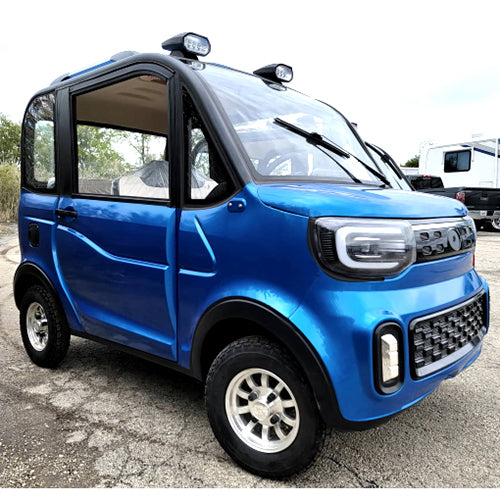 Coco Coupe Rainbow Edition 60v Electric 4 Seater Golf Cart LSV Car - Pride Ride