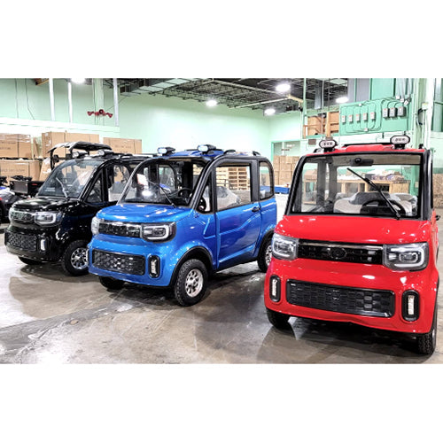Coco Coupe Rainbow Edition 60v Electric 4 Seater Golf Cart LSV Car - Pride Ride